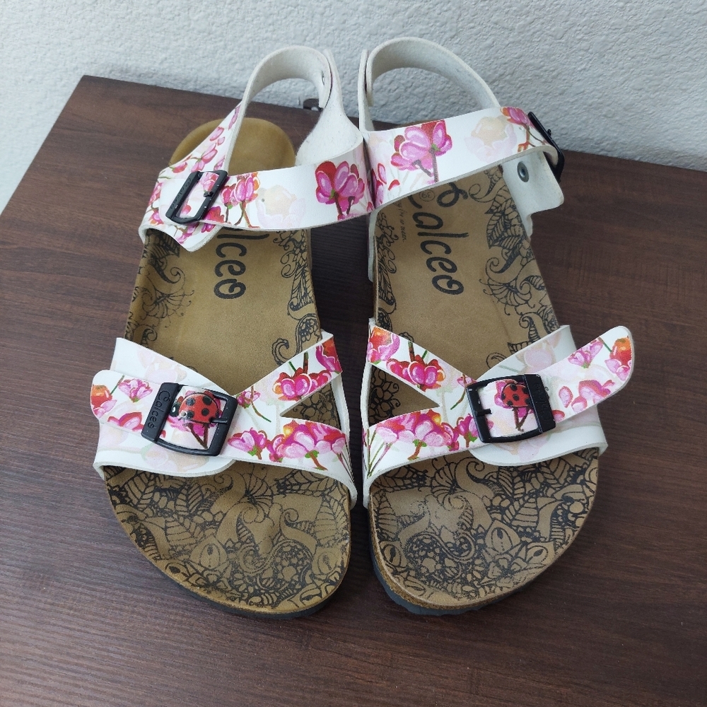Calceo Floral Sandals Size EU 39 US 8.5‎